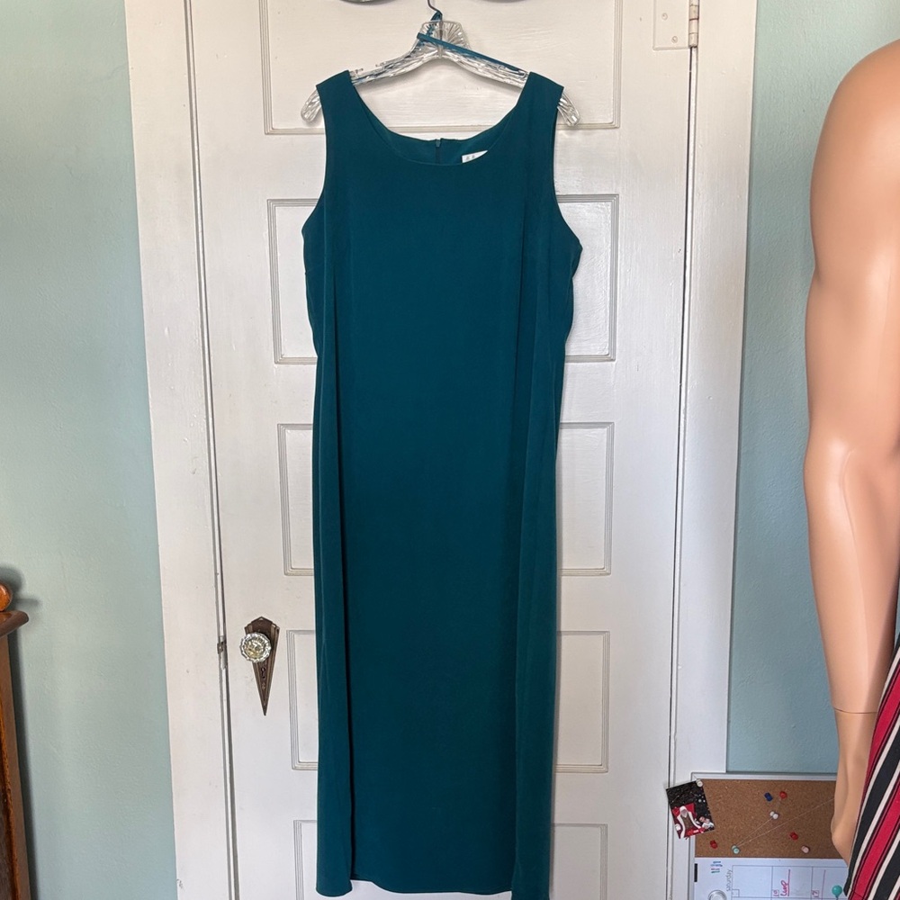 Studio I Teal Midi Dress Size 14